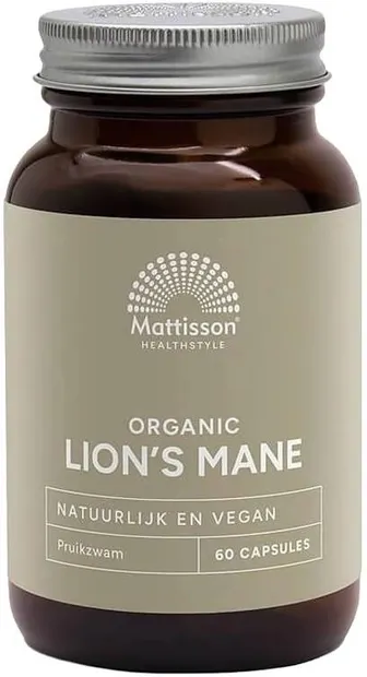 Organic Lion's Mane, 60 capsule , Mattisson Healthstyle