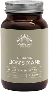 Organic Lion's Mane, 60 capsule , Mattisson Healthstyle