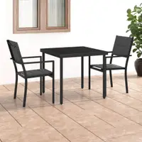 Gossi set mobilier de exterior, 3 piese, otel