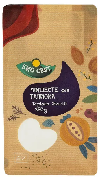 Amidon bio din tapioca, 250 g, Biosvyat