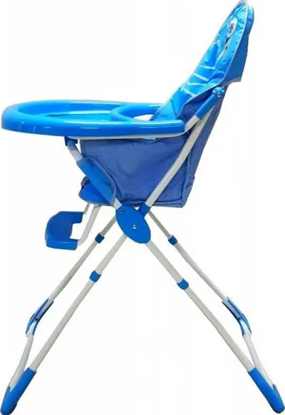 Scaun de masa pentru copii Baby Care CH Albastru Micul Marinar, pliabil, centura de siguranta, sezut comfortabil, masuta detasabila