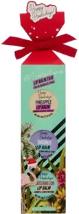 Dirty Works Set de cadou cu balsamuri de buze Happy Hooladays, 3 bucăți