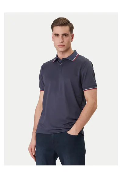 Tricou barbati - poliester reciclat - bleumarin - Bleumarin