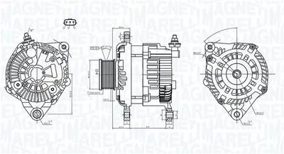 Alternator (14V, 150A) potrivit NISSAN NAVARA NP300, PATHFINDER III 2.5D 01.05