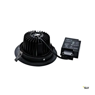 NEW TRIA LED DL ROUND Set, 25W3000K, 30°, negru mat