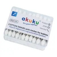 Betisoare de urechi Akuku 60 buc cu protectie pentru bebelusi si copii