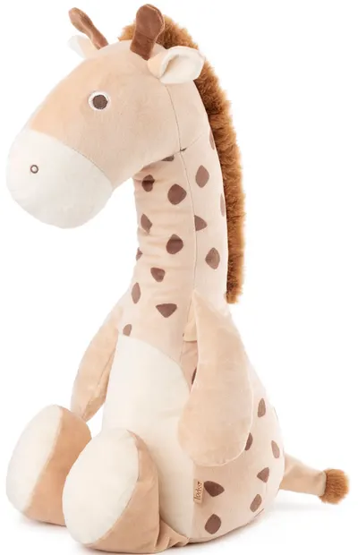 Jucărie moale pentru bebeluşi Tedsy - Girafă, galben, 35 cm