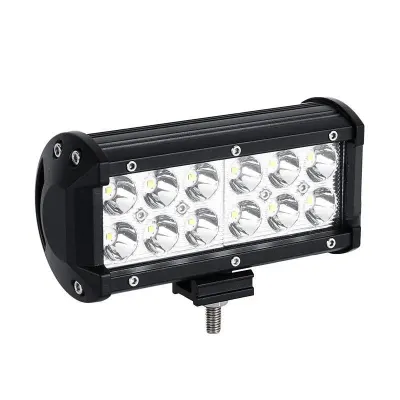 Bara Proiectoare LED Auto Offroad Techstar® PNG1, 36W, 12V-24V, 6000 K, 3500 Lumeni, IP 67, 17 Cm, Flood Beam 60° Cu Leduri CREE XBD, Negru