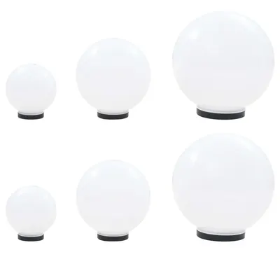 Gossi set lampi glob cu led, 6 buc., 20/30/40 cm, pmma, sferic