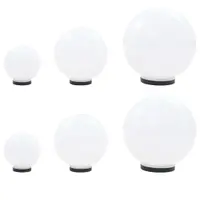 Gossi set lampi glob cu led, 6 buc., 20/30/40 cm, pmma, sferic