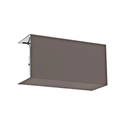 Shade square zu Wall luminaire Pasteri Pro anthracite-brown