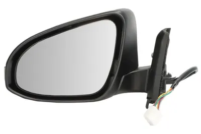 Oglinda laterala stanga electric, convex, cu incalzire, grund, rabatare electrica, semnalizator potrivit TOYOTA YARIS XP130 12.10-01.20