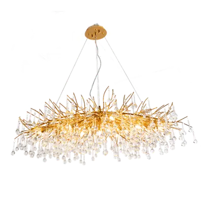 Louis Candelabru 13xg9 Aurie/cristale