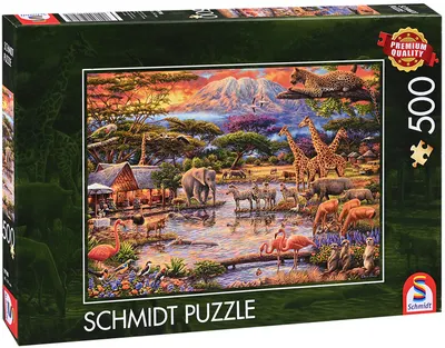 Puzzle Schmidt din 500 de piese - Paradisul de sub Muntele Kilimanjaro