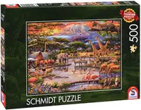 Puzzle Schmidt din 500 de piese - Paradisul de sub Muntele Kilimanjaro