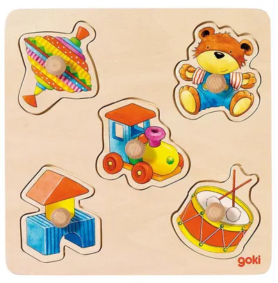 Puzzle cu mânere Goki - Jucării