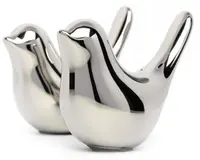 Figurină decorativă Morello - Silver Bird, 6.3 cm