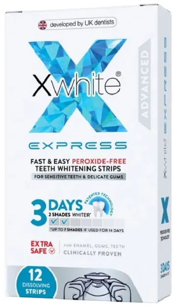 Xwhite Benzi pentru albirea dinților Express Whitening, 12 buc