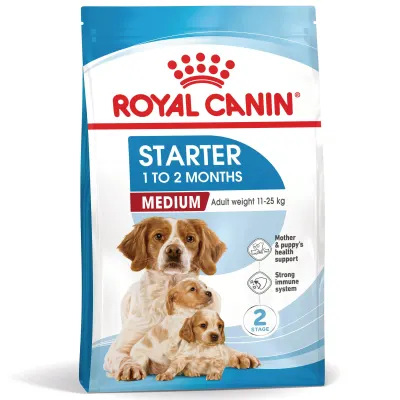 ROYAL CANIN Medium Starter Mother & Babydog, mama și puiul, hrană uscată câini, 15kg