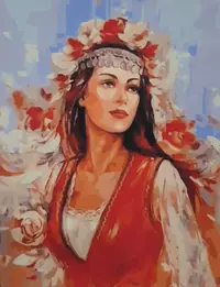 Set pictură după numere MagicArt - Divină (după originalul Miglenei Kirilova)
