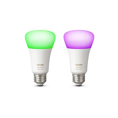 Hue Set Bec 2 X 6.5w Led Rgb A19 E27 Bt
