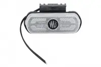 Lumini clarificare stanga dreapta, forma: oval, alb, LED, inaltime 53mm; latime 133,8mm; adancime 25mm, in relief, lungime cablu 240mm, cu cuier, 12 24V (IP6K9K)
