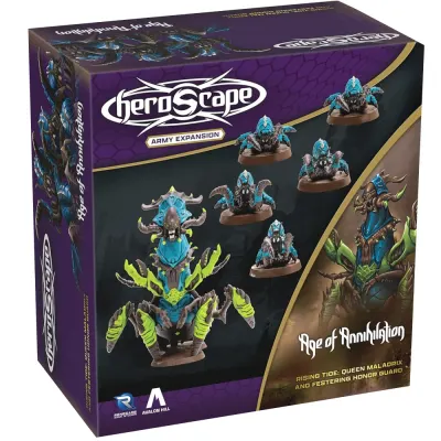 Heroscape - Rising Tide - Queen Maladrix and Festering Honor Guard Army Expansion