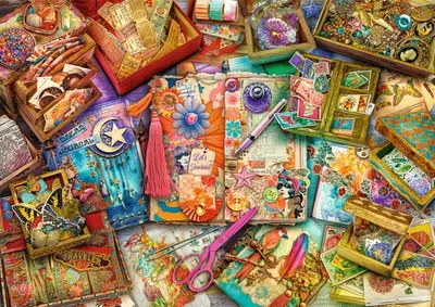 Puzzle 1000 piese - Tea Time - Journalist's Desk