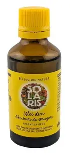 Ulei din samburi de struguri presat la rece, 50ml, Solaris