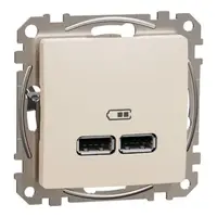Sedna Design, Priza incarcare USB A+A 2.1A bej