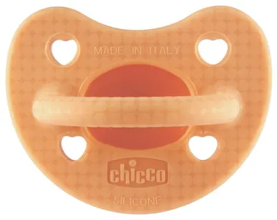 Suzetă din silicon Chicco - Soft Lux, 2-6 luni, portocaliu, sortiment