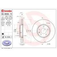 Disc frana BREMBO 09.B356.11