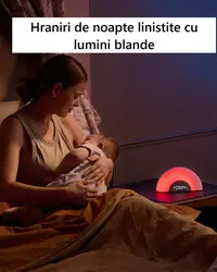 Lampa DreamSync smart cu sunete si muzica rainbow light Momcozy