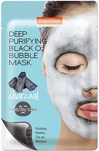 Purederm Mască facială foaie Deep Purifying Black O2 Bubble, 20 ml
