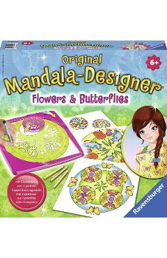 Set de creatie: Mandala flori si fluturi
