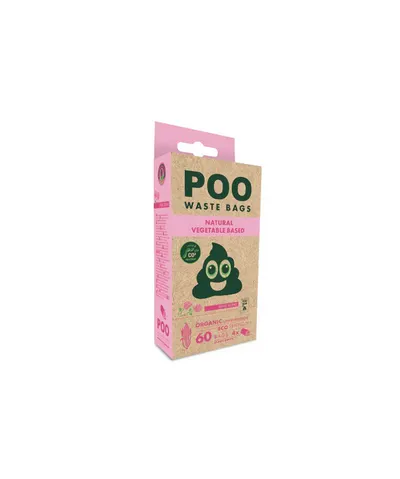 POO Dog Waste Bags (60 bags) - Rose Scented 10169999