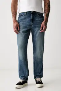Tommy Jeans blugi straight pentru bărbați