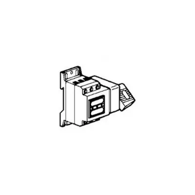 Separator rotativ cu fuzibile - 32 A - 2P - side handle, negru - 3.5 module
