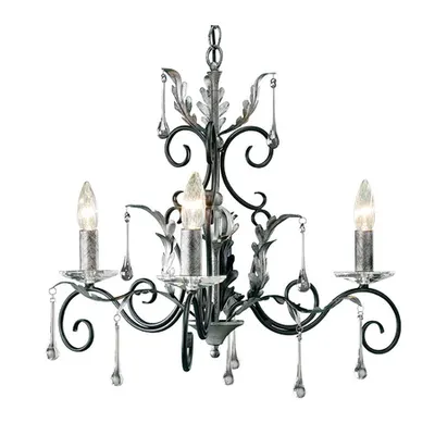 Corp de iluminat suspendat, lustra Amarilli 3 Light Chandelier – Black/Silver