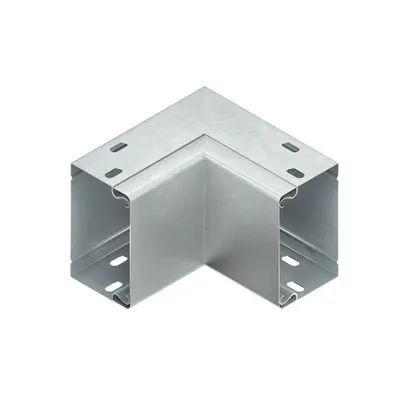 Cot interior 90° cu perforare conector cu surub, cu capac LEIC 60.100