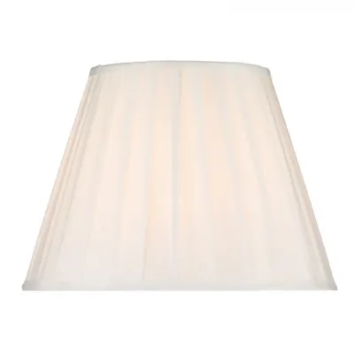 Abajur Siam White Cotton Tapered Drum Shade 35cm