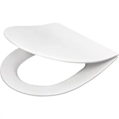 Capac wc soft close slim culoare alb, Deante, Poenia