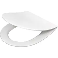 Capac wc soft close slim culoare alb, Deante, Poenia