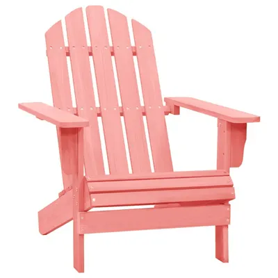 Gossi scaun de gradina adirondack, roz, lemn masiv de brad