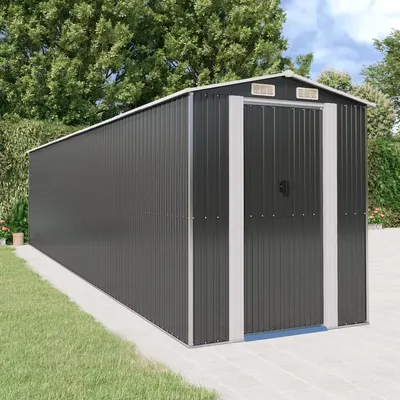 Gossi sopron de gradina, antracit, 192x855x223 cm, otel galvanizat