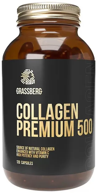 Collagen Premium 500, 120 capsule, Grassberg