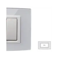 Placa Vitra sticla gheata, 4 module, mod comanda alb
