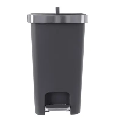 Coș de gunoi gri cu pedală din plastic 15 l Premier – Orion