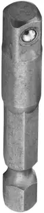 Adaptor de trecere pentru biți hexagonali Wolfcraft - Pătrat, 1/4'' x 1/4'', 50 mm
