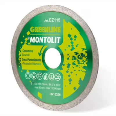 Disc Montolit CZ125 CERMONT diamantat pentru ceramica Ø 125 mm